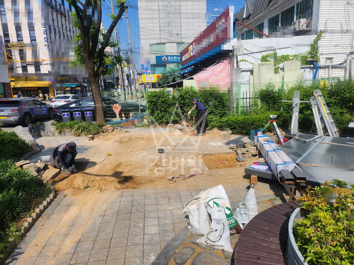 인천 포크레인 농지 작업 현장