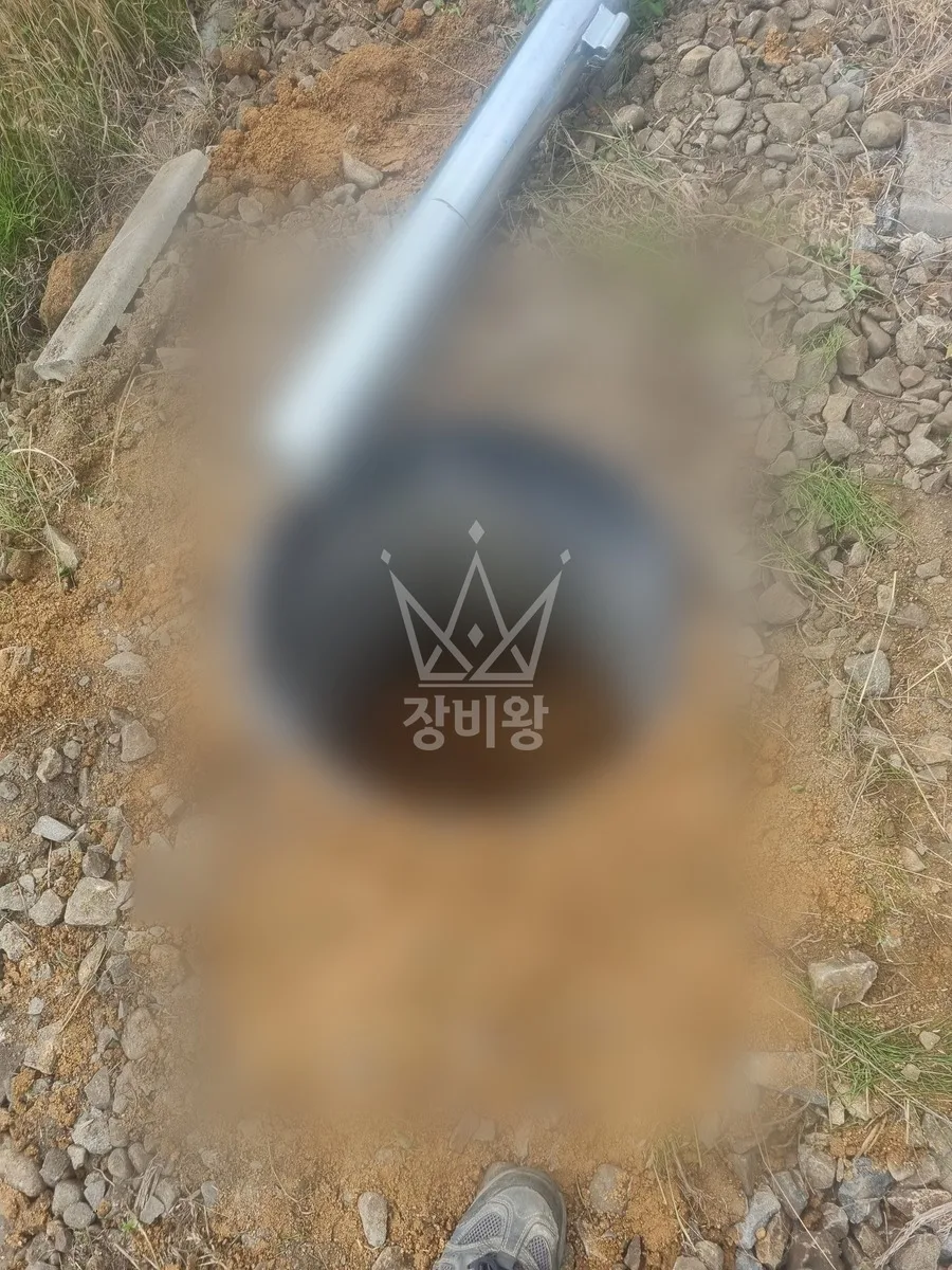 경북 울진군 포크레인 터파기 작업 현장