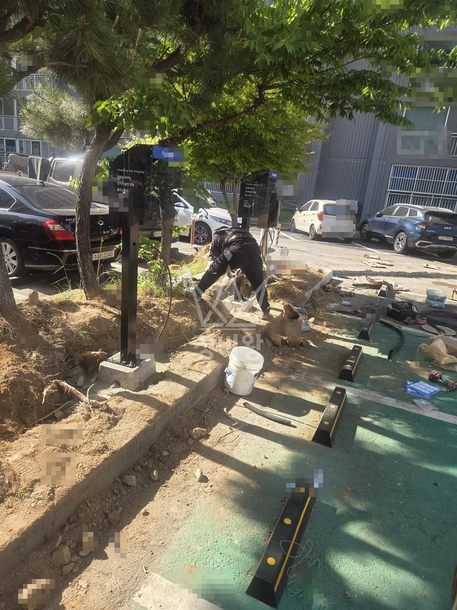 전남 강진군 포크레인 농지 작업 현장