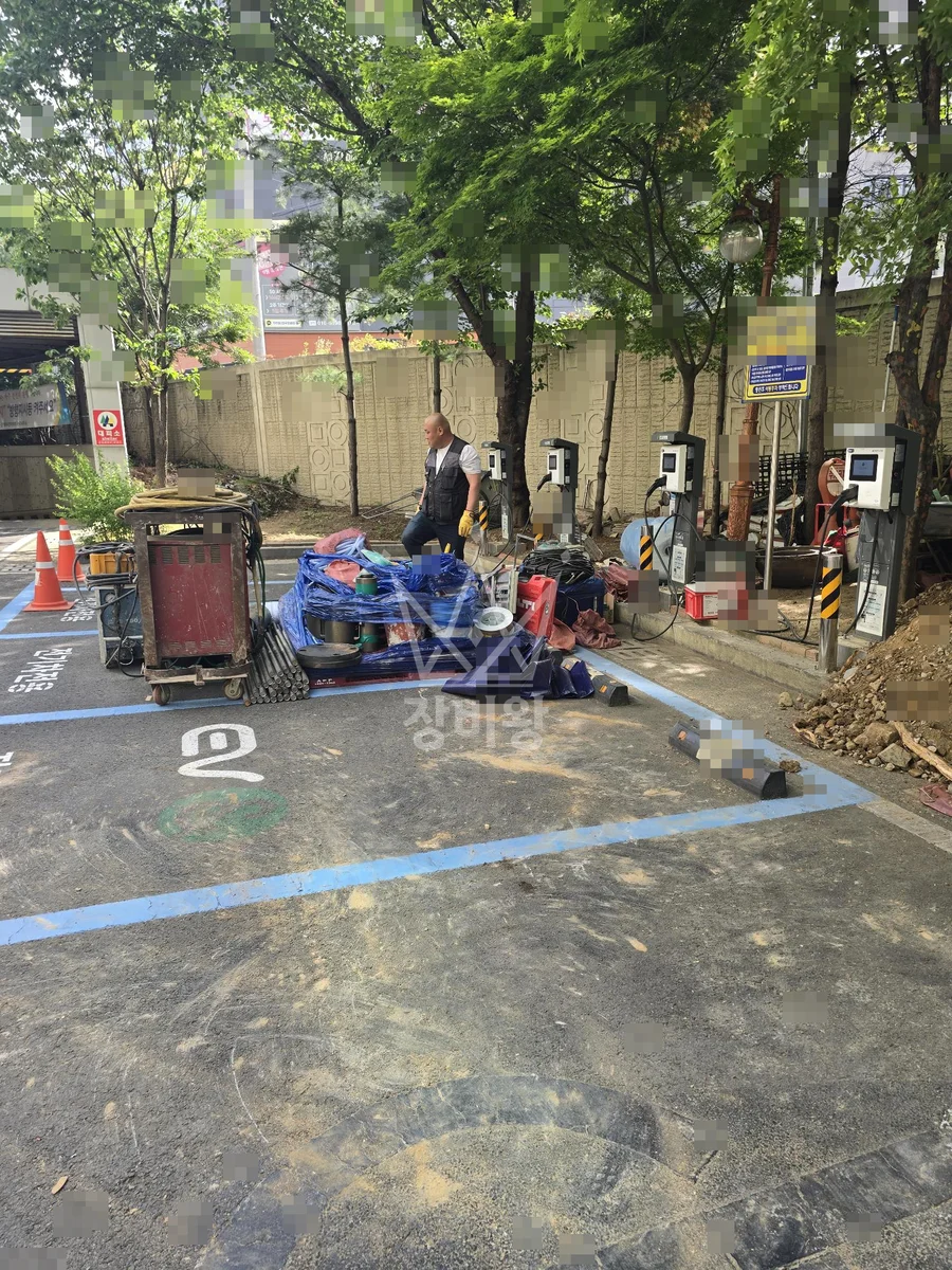 대구 포크레인 배관 작업 현장