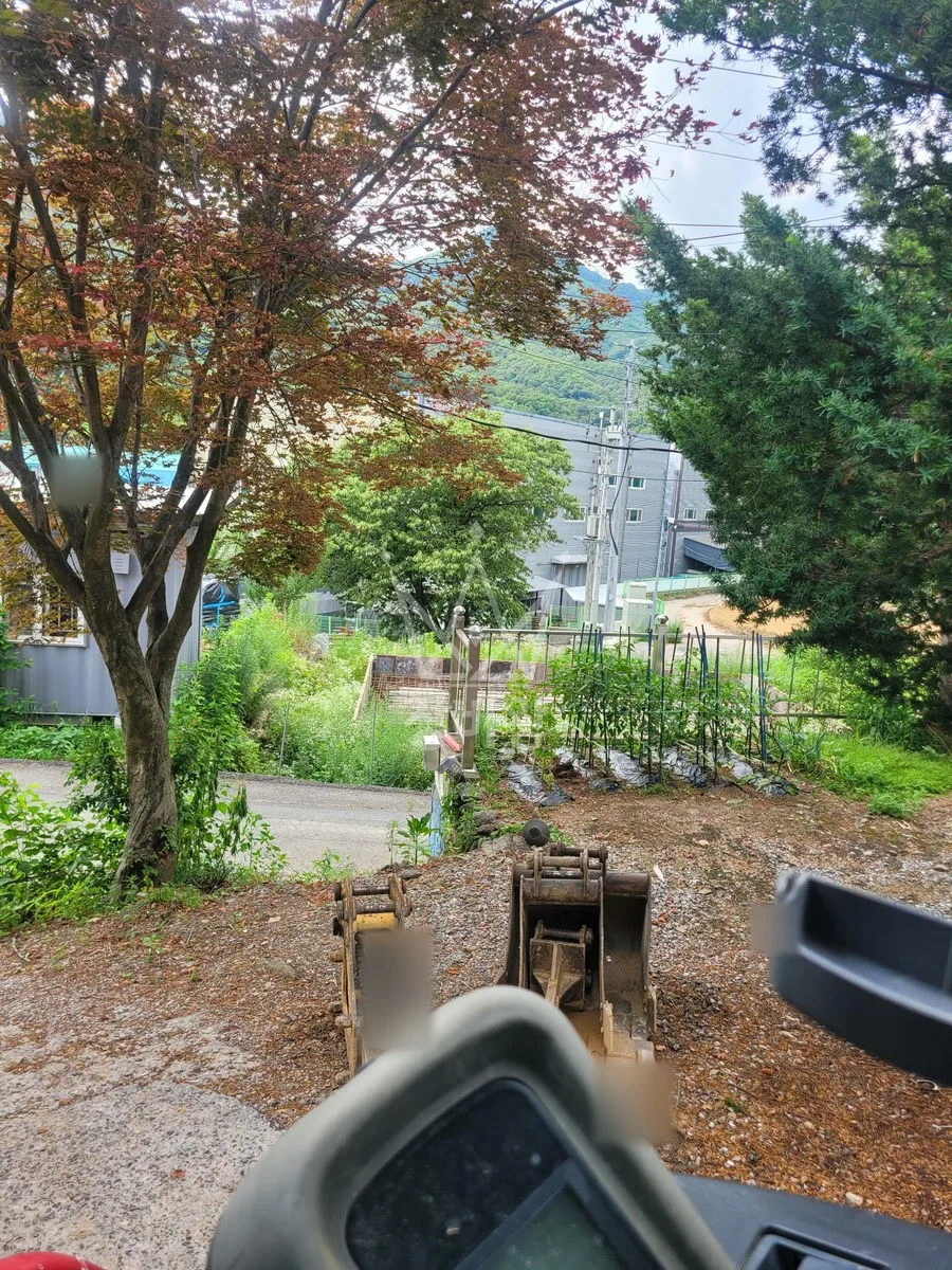 부산 강서구 대저2동 포크레인 배관 작업 현장