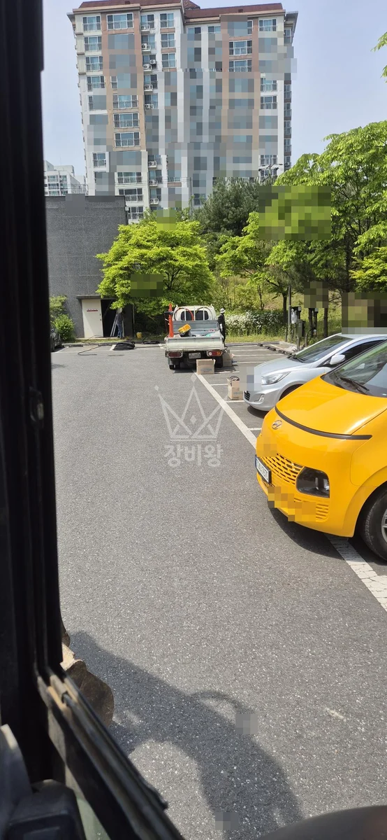 강원 삼척시 포크레인 배관 작업 현장
