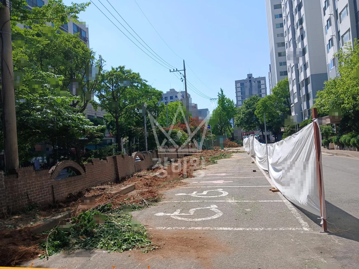 서울 송파구 포크레인 기초 작업 현장