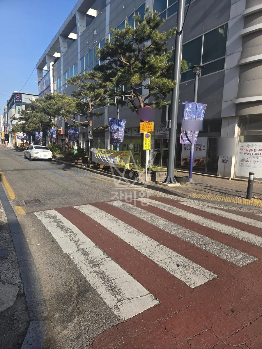 충북 포크레인 도로 작업 현장