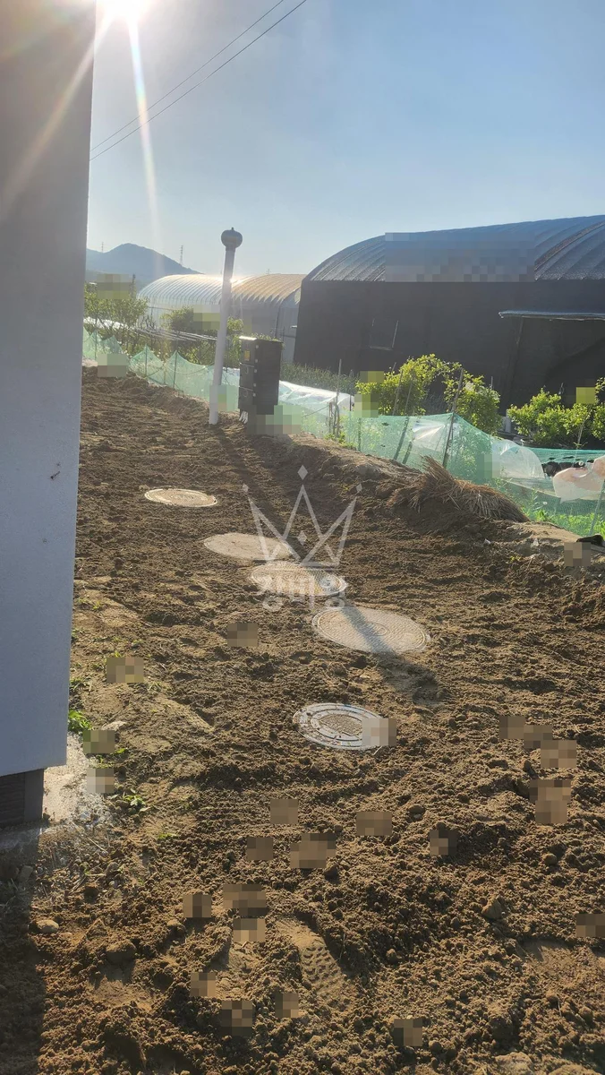 경기 파주시 연다산동 포크레인 전기차 충전소 작업 현장
