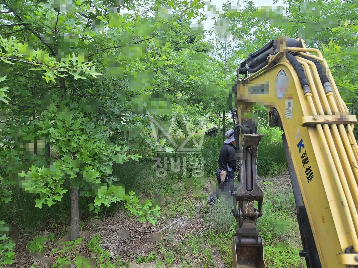 부산 서구 포크레인 터파기 작업 현장