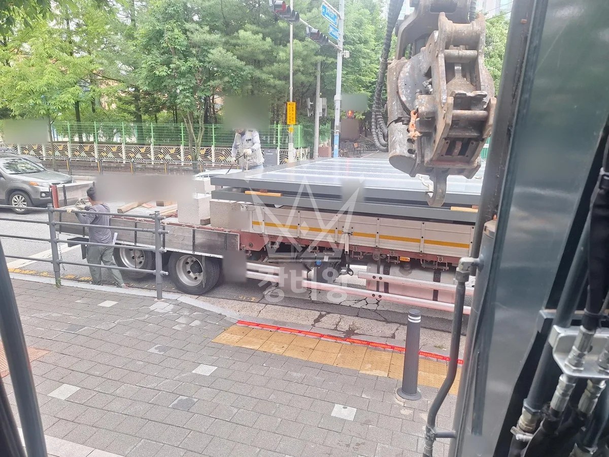 경기 안산시상록구 포크레인 정화조 작업 현장