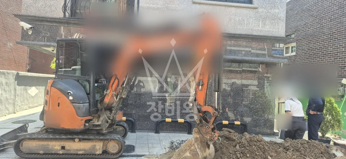 경기 포크레인 농지 작업 현장