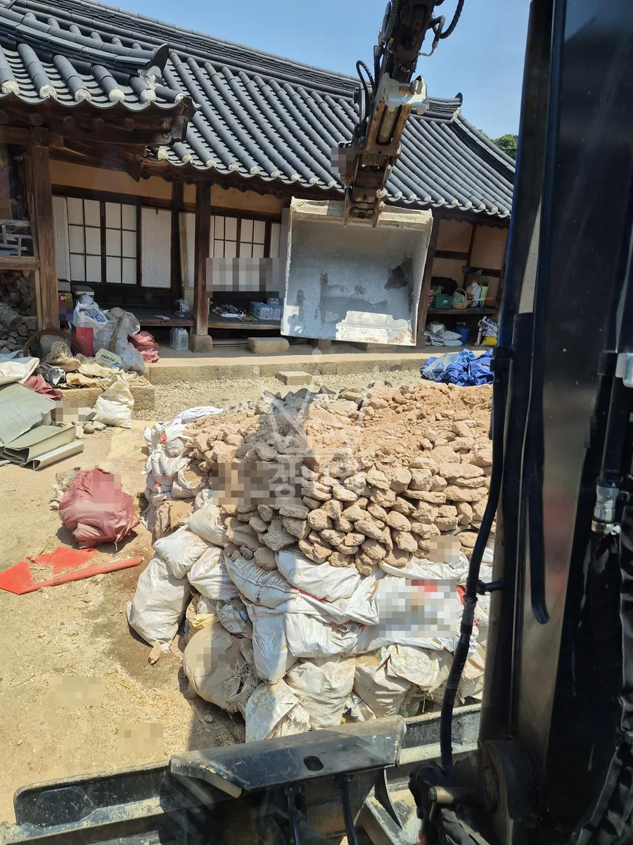 제주 포크레인 농지 작업 현장