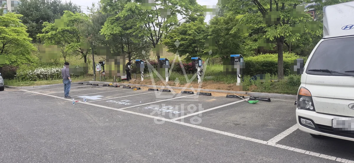 강원 동해시 포크레인 배관 작업 현장