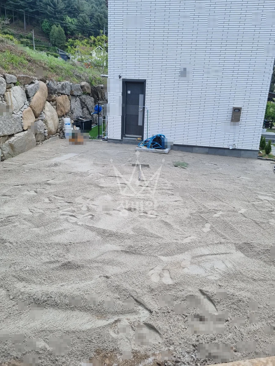 부산 강서구 명지동 포크레인 배관 작업 현장