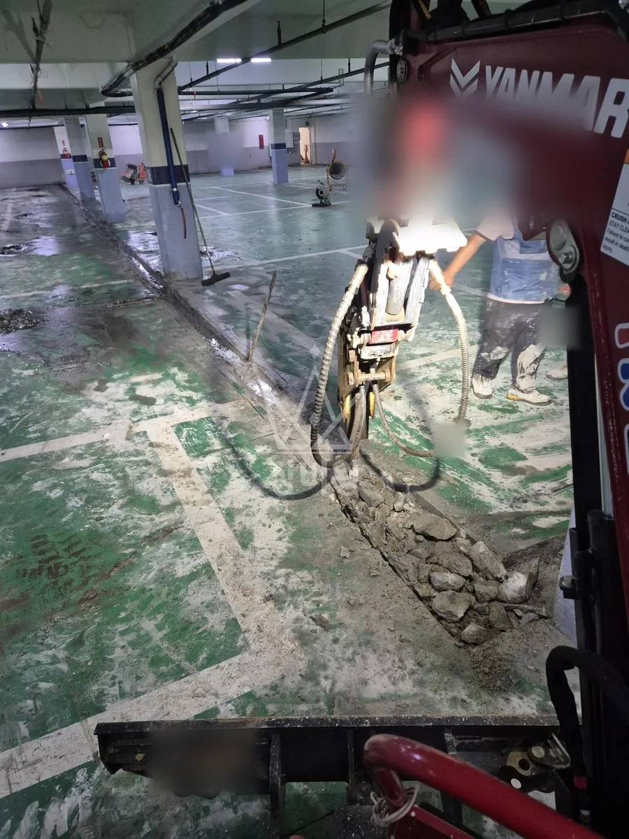 제주 제주시 포크레인 터파기 작업 현장