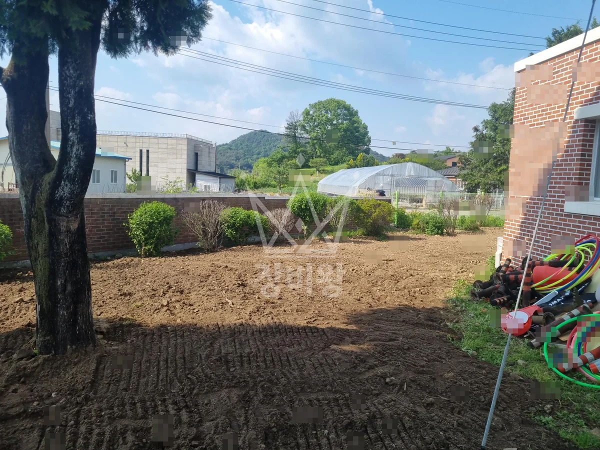 전남 장성군 포크레인 터파기 작업 현장