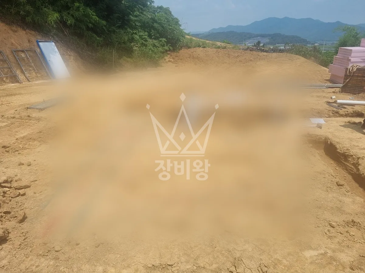 경북 포크레인 터파기 작업 현장