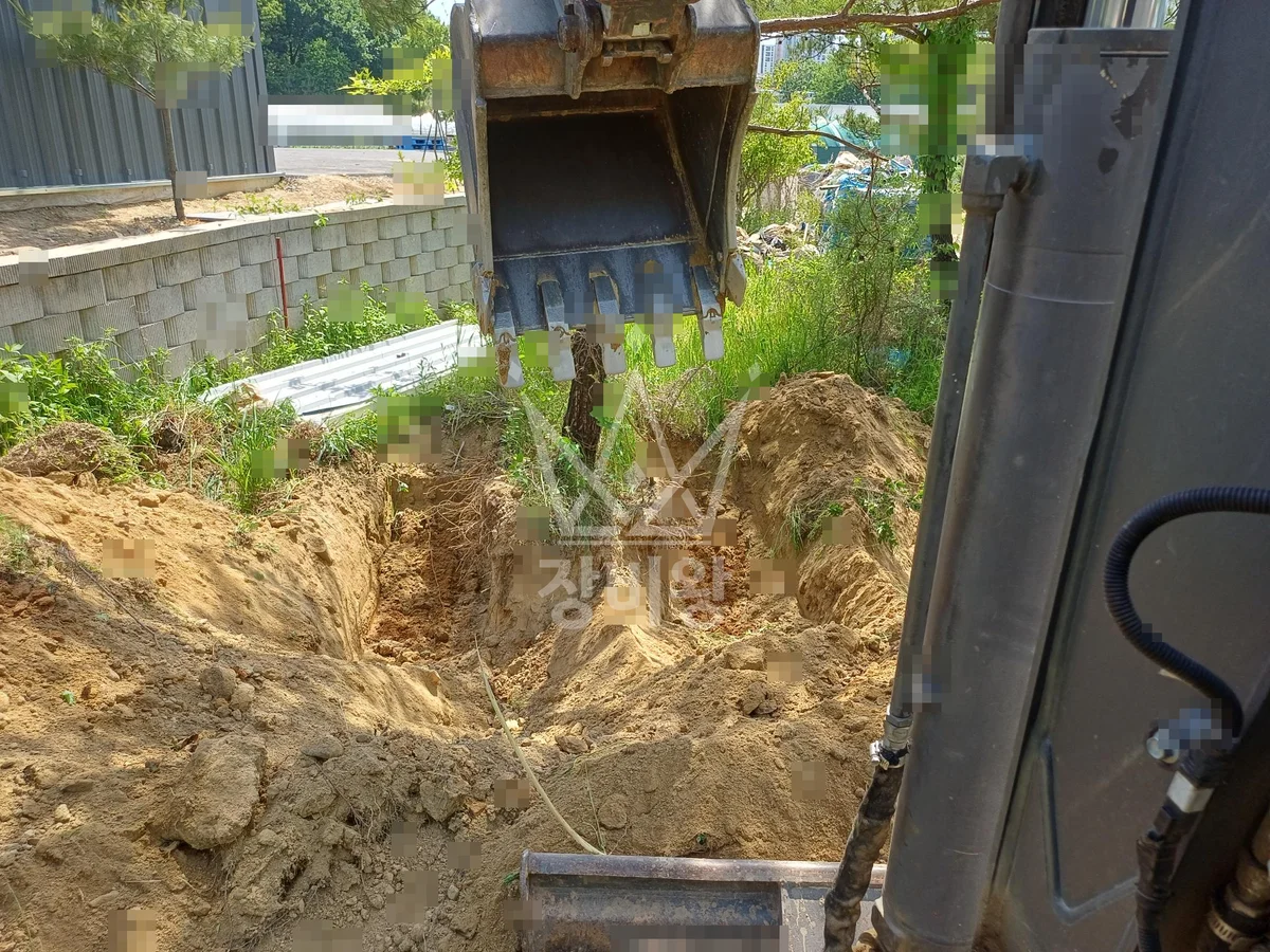 경기 가평군 상면 포크레인 농지 작업 현장
